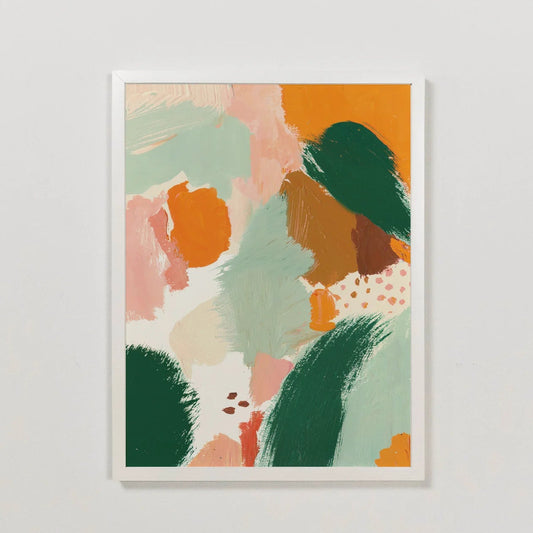 Framed Wall Art Abstract Meadow